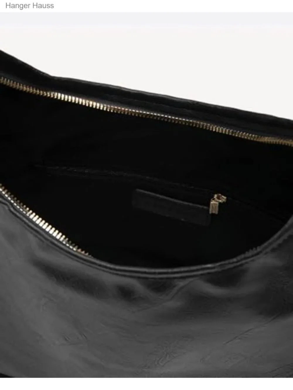 Vegan Leather Hobo Tote Bag, Zip Closure Shoulder Purse, 13